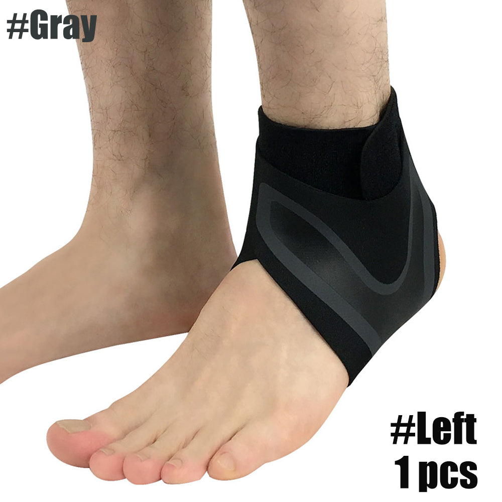 Sport Ankle Stabilizer Compression Support Brace gray-left-foot m by HitMyNeed
