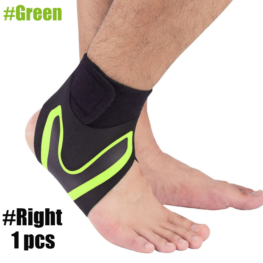 Sport Ankle Stabilizer Compression Support Brace green-right-foot m by HitMyNeed