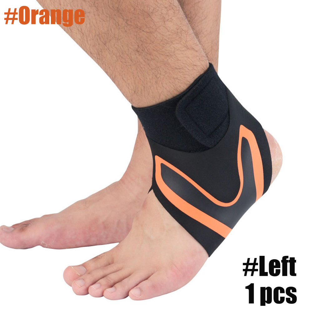 Sport Ankle Stabilizer Compression Support Brace orange-left-foot m by HitMyNeed