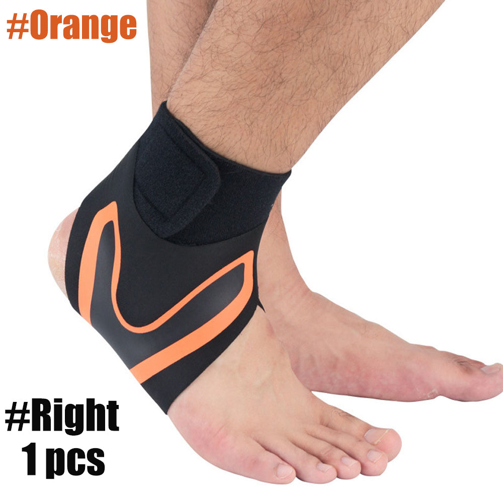 Sport Ankle Stabilizer Compression Support Brace orange-right-foot m by HitMyNeed