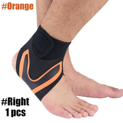 Sport Ankle Stabilizer Compression Support Brace orange-right-foot m by HitMyNeed