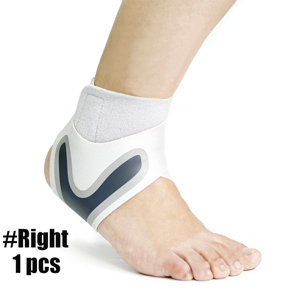 Sport Ankle Stabilizer Compression Support Brace white-right-foot l by HitMyNeed
