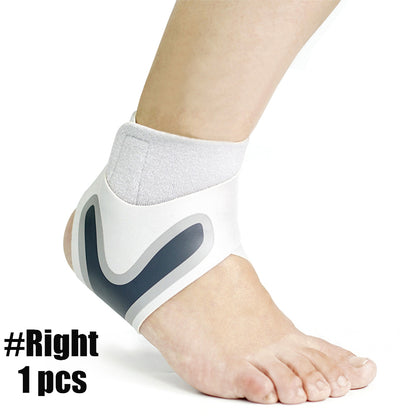 Sport Ankle Stabilizer Compression Support Brace white-right-foot l by HitMyNeed