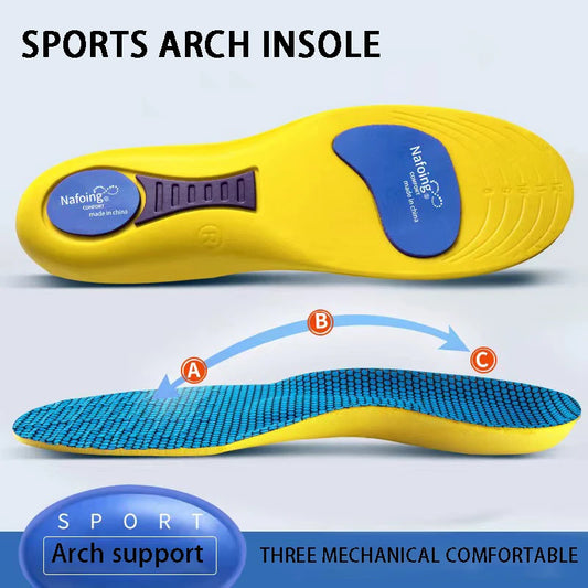 Sport Orthopedic Insoles for Running and Daily Use yellow eu35-36230mm by HitMyNeed