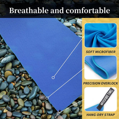 Sports Microfiber Quick-Dry Pocket Towel 40x80cm by HitMyNeed