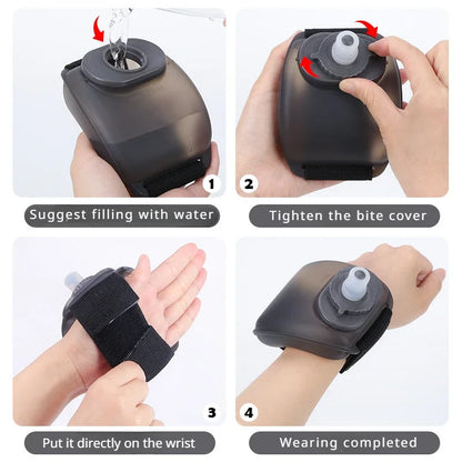 Sports Wrist Water Bottle for Running & Cycling by HitMyNeed
