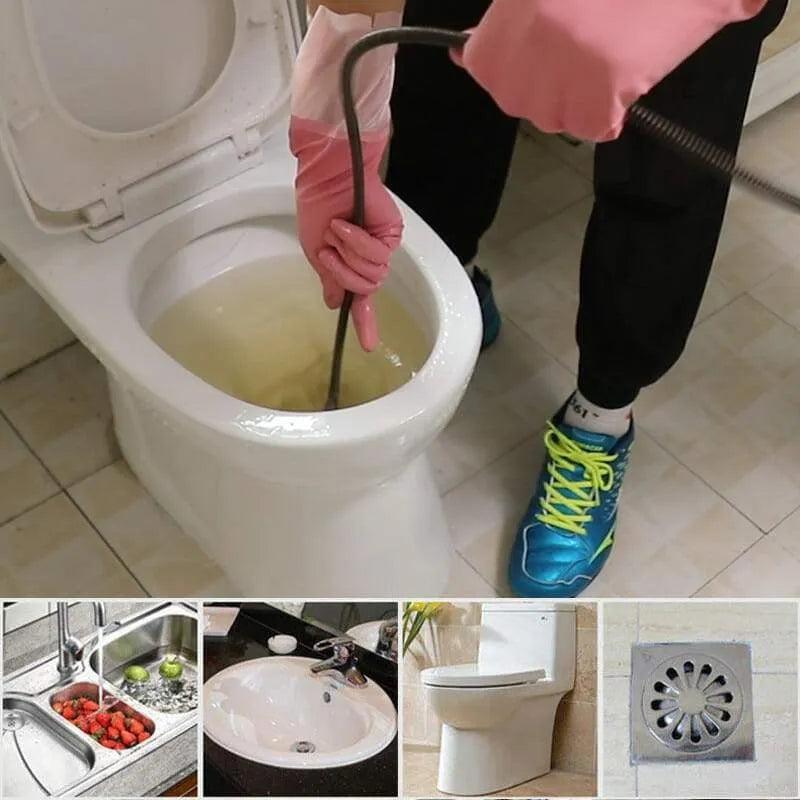 Spring Drain Cleaner Cable for Electric Drill, 1m by HitMyNeed