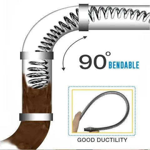 Spring Drain Cleaner Cable for Electric Drill, 1m by HitMyNeed