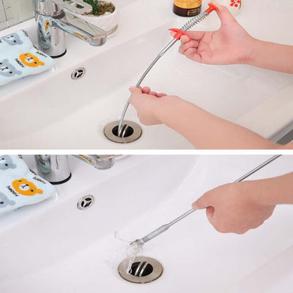 Spring Pipe Dredging Tool Drain Clog Remover 160cm by HitMyNeed