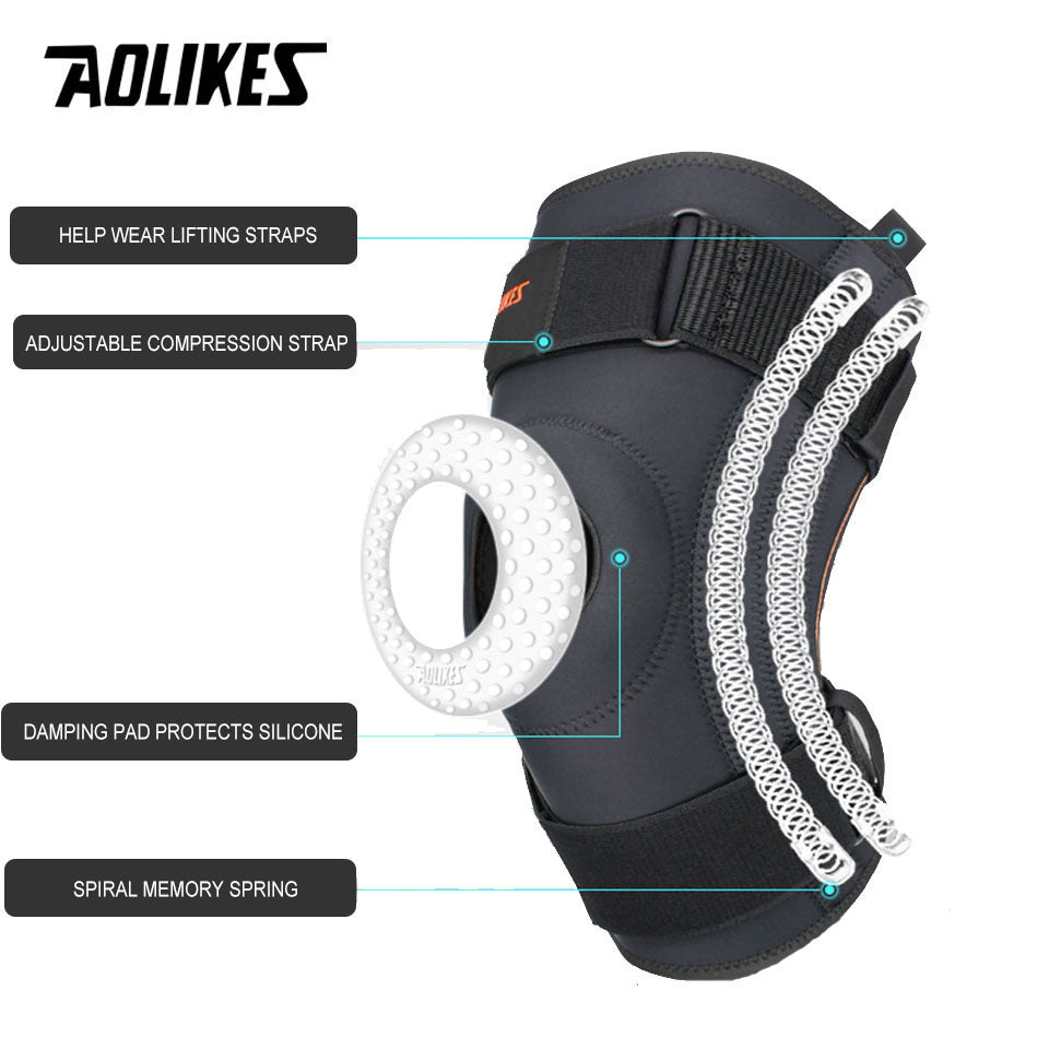 Spring Support Compression Knee Brace for Sports by HitMyNeed