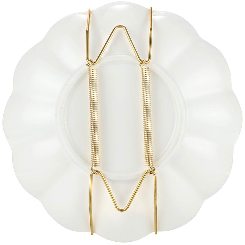 Spring Wire Plate Hangers Set, 5-7 inch (16 Pack) by HitMyNeed