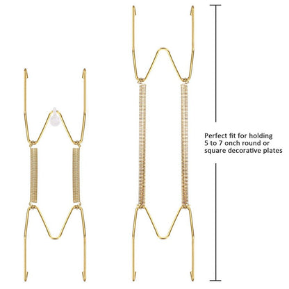 Spring Wire Plate Hangers Set, 5-7 inch (16 Pack) by HitMyNeed