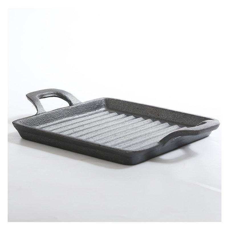 Square Cast Iron Grill Pan 14cm by HitMyNeed