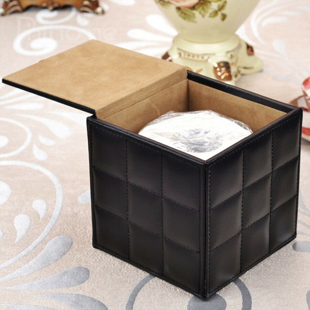 Square PU Leather Tissue Box Cover by HitMyNeed