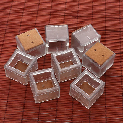 Square Silicone Floor Protectors - Set of 8 by HitMyNeed