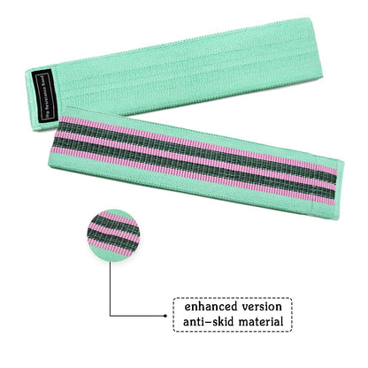 Squat Resistance Bands Set (3 Levels, With Bag) by HitMyNeed