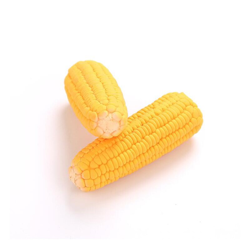 Squeaky Natural Latex Corn Dog Toy for Dogs by HitMyNeed