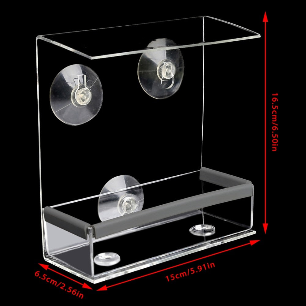 Squirrel Proof Window Bird Feeder with Suction Cups by HitMyNeed