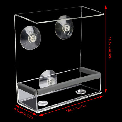 Squirrel Proof Window Bird Feeder with Suction Cups by HitMyNeed