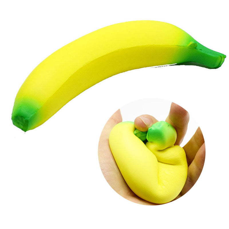 Squishy Banana Fidget Toy for Stress Relief by HitMyNeed