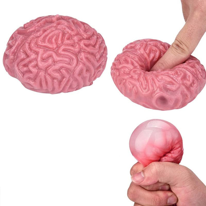 Squishy Brain Silicone Sensory Stress Toy by HitMyNeed
