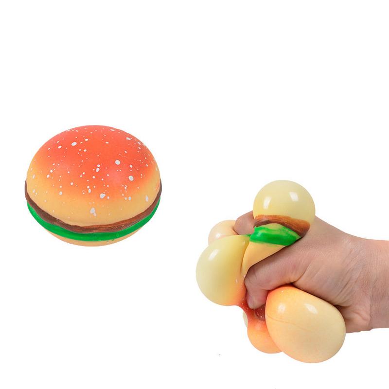 Squishy Burger Stress Relief Squeeze Toy by HitMyNeed