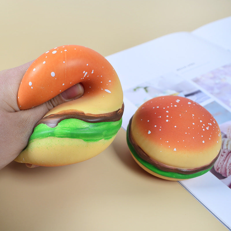 Squishy Burger Stress Relief Squeeze Toy by HitMyNeed