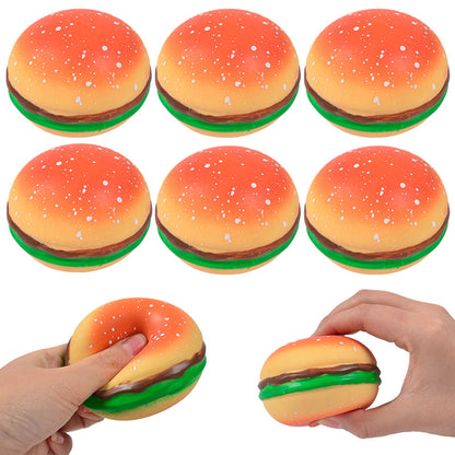 Squishy Burger Stress Relief Squeeze Toy by HitMyNeed