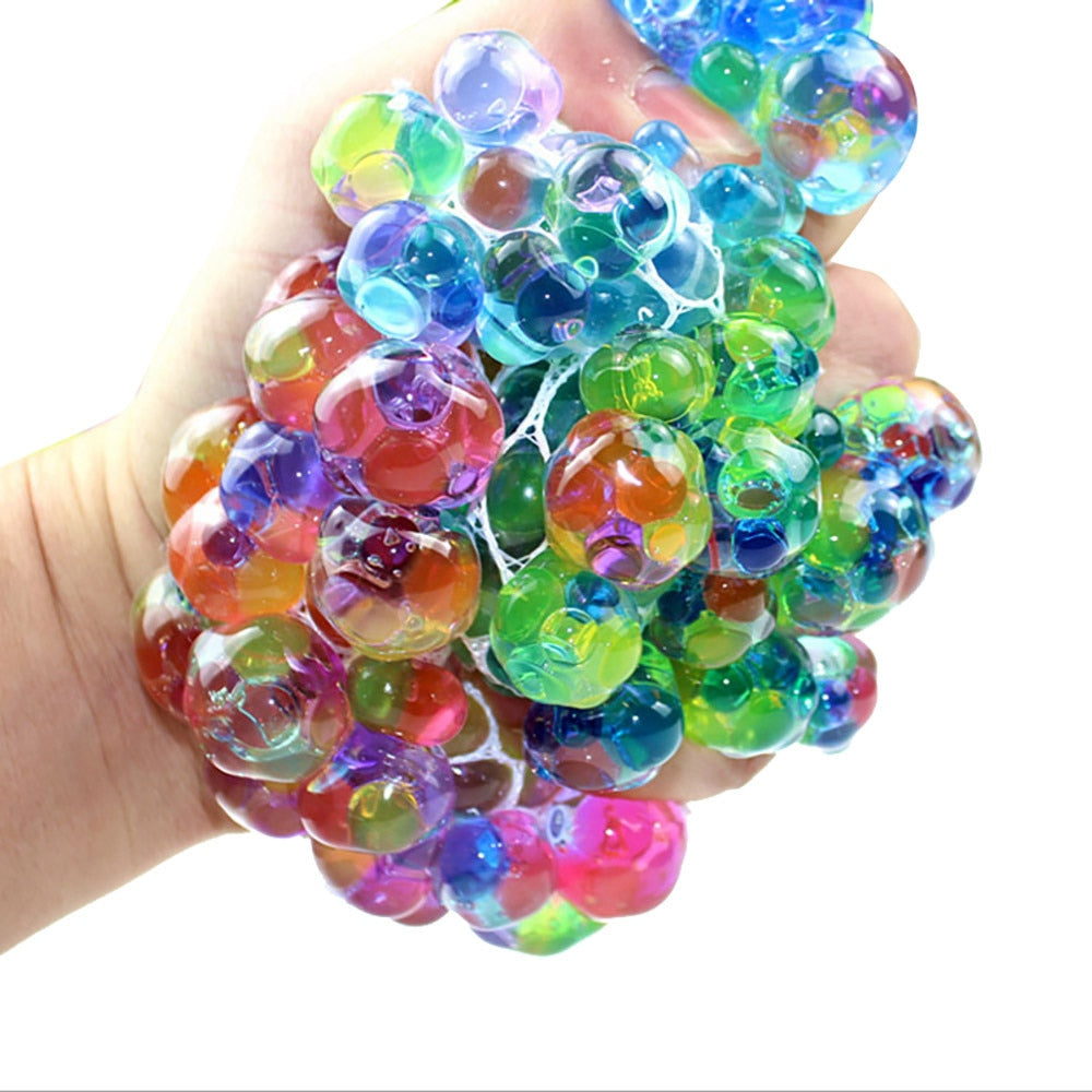 Squishy Mesh Stress Ball with LED Lights by HitMyNeed