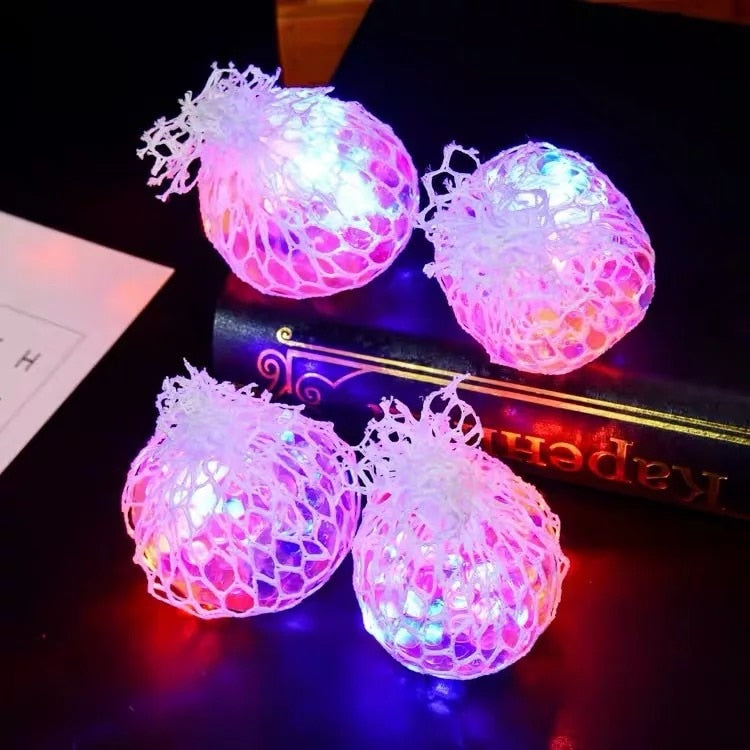 Squishy Mesh Stress Ball with LED Lights by HitMyNeed
