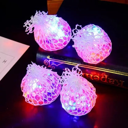 Squishy Mesh Stress Ball with LED Lights by HitMyNeed