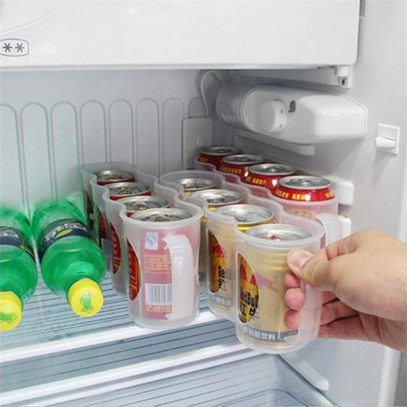 Stackable Can Organizer for Fridge and Cabinet by HitMyNeed