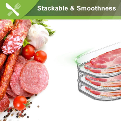Stackable Meat Container for Fridge with Lid by HitMyNeed