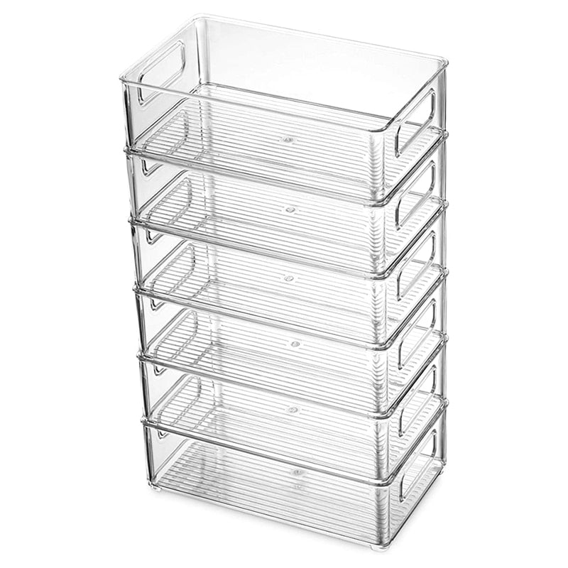 Stackable Refrigerator Organizers, 6-Piece Set by HitMyNeed
