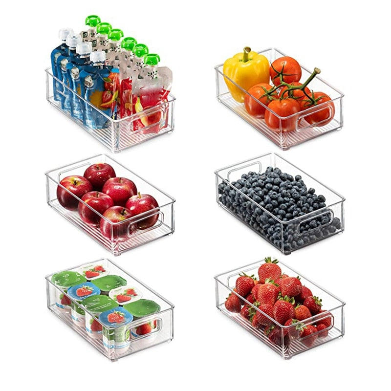 Stackable Refrigerator Organizers, 6-Piece Set by HitMyNeed