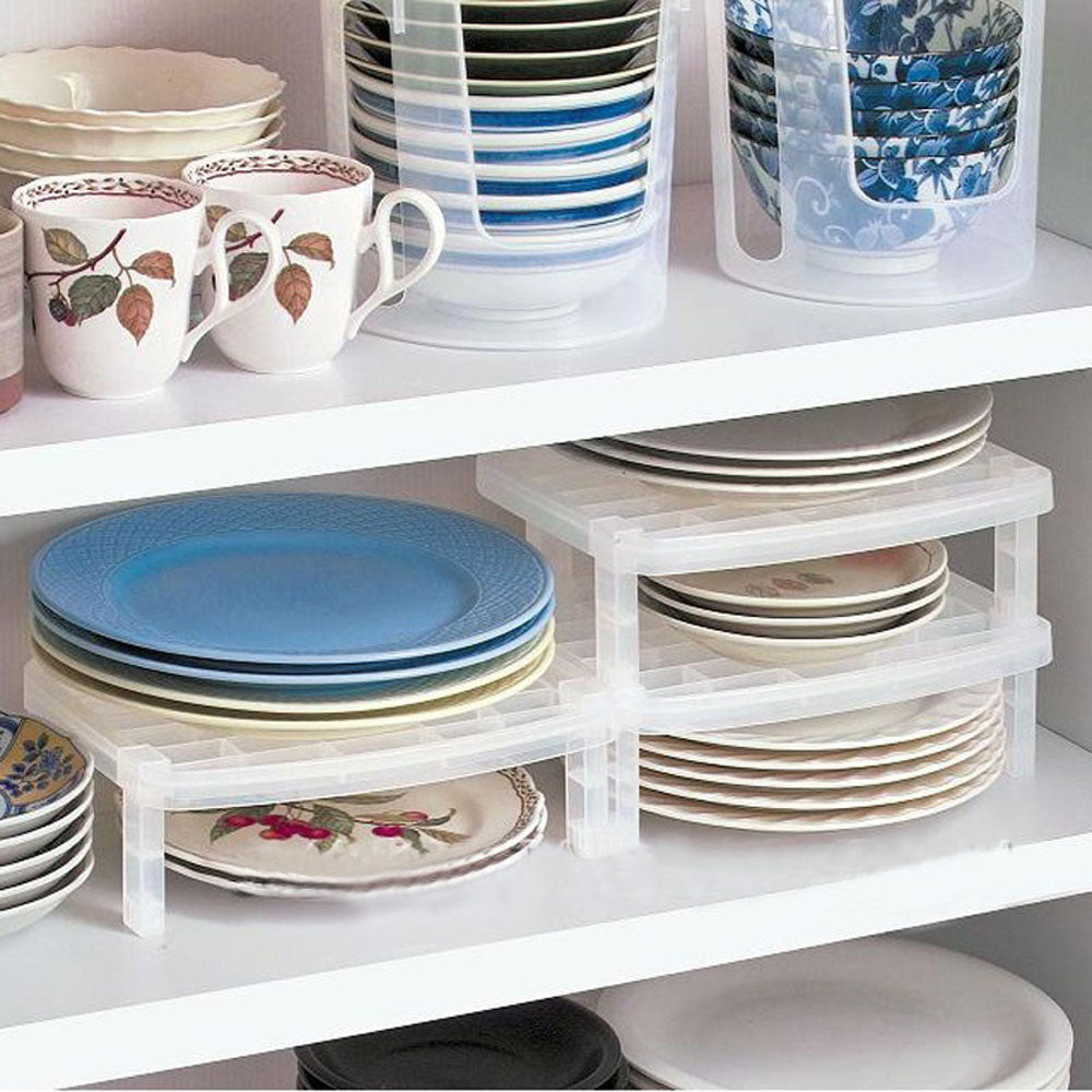 Stackable Shelf Home Organizer Rack by HitMyNeed