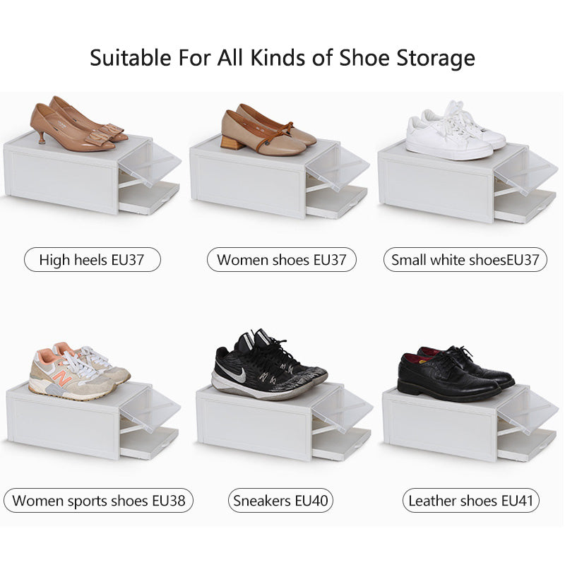 Stackable Shoe Storage Boxes Set of 3 by HitMyNeed