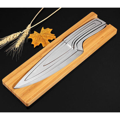 Stackable Stainless Steel Kitchen Knife Set (4 pcs) by HitMyNeed