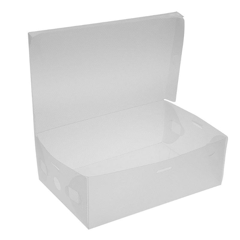 Stackable Transparent Shoe Storage Boxes (Set of 10) by HitMyNeed