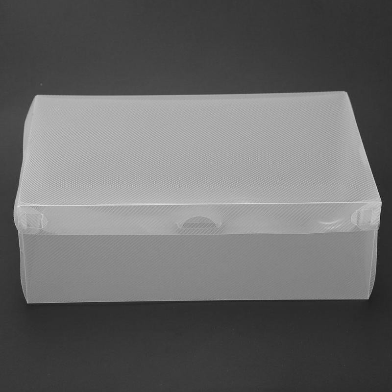 Stackable Transparent Shoe Storage Boxes (Set of 10) by HitMyNeed