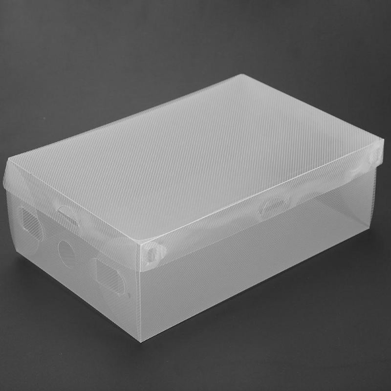 Stackable Transparent Shoe Storage Boxes (Set of 10) by HitMyNeed