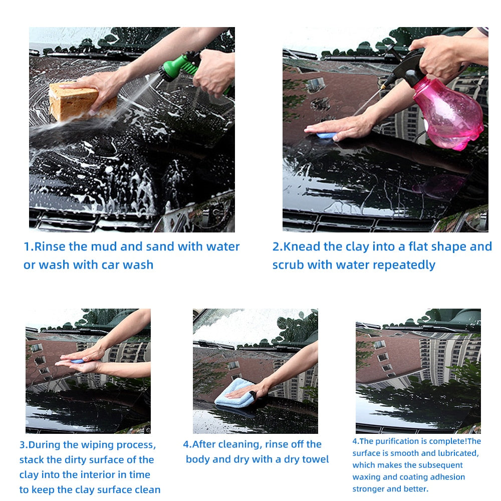 Stain Removing Car Wash Clay Bar 100g by HitMyNeed