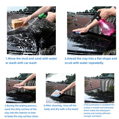 Stain Removing Car Wash Clay Bar 100g by HitMyNeed