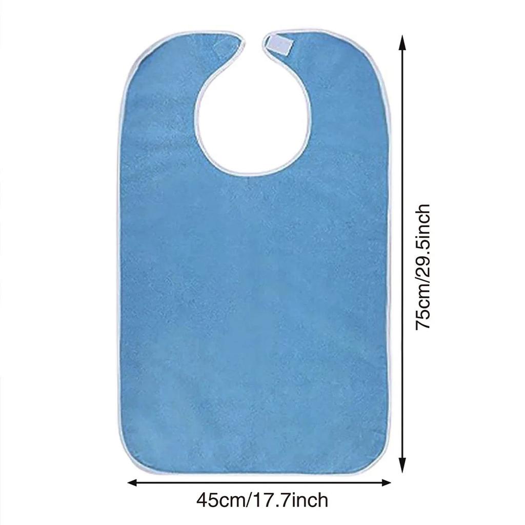 Stain Resistant Adult Bibs for Seniors and Adults blue by HitMyNeed