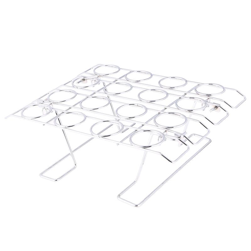 Stainless Steel 16-Hole Ice Cream Cone Holder Rack by HitMyNeed