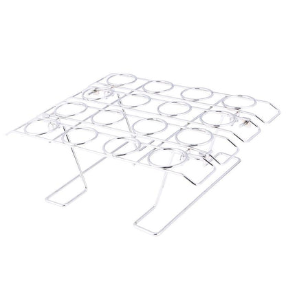 Stainless Steel 16-Hole Ice Cream Cone Holder Rack by HitMyNeed