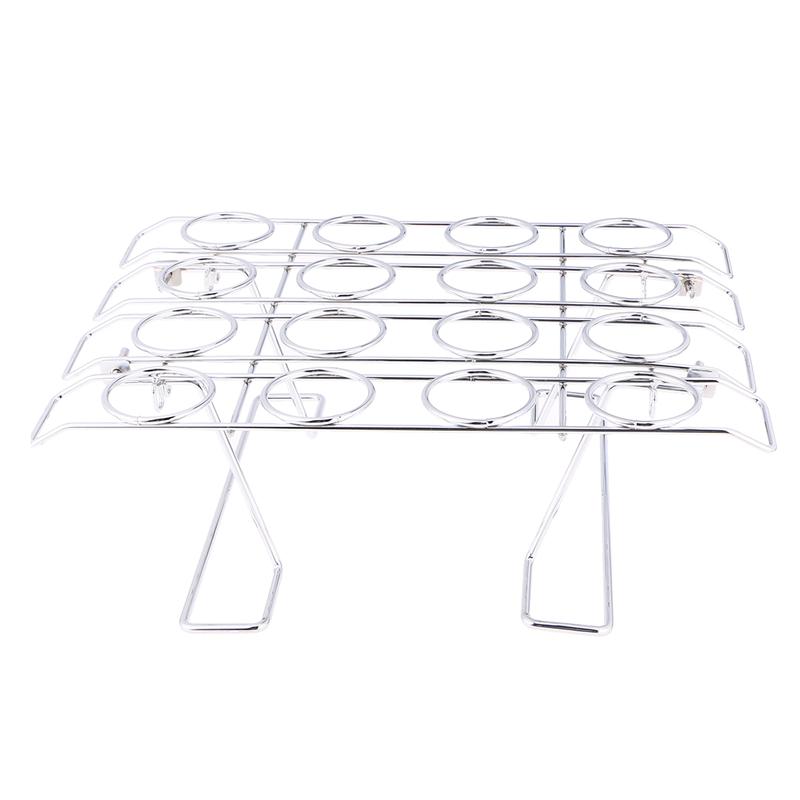 Stainless Steel 16-Hole Ice Cream Cone Holder Rack by HitMyNeed