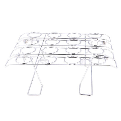 Stainless Steel 16-Hole Ice Cream Cone Holder Rack by HitMyNeed