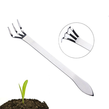 Stainless Steel 2-in-1 Bonsai Root Rake & Spade by HitMyNeed
