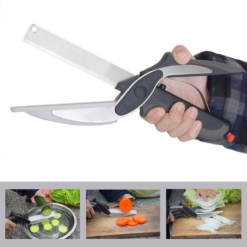 Stainless Steel 2-in-1 Kitchen Scissor Chopper by HitMyNeed